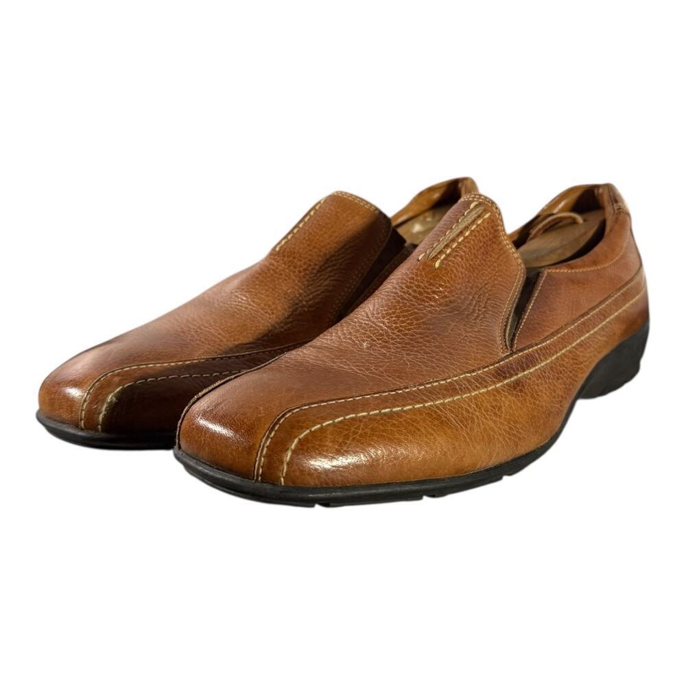 PUSH Footwear Utah Men’s Size 8.5 D Brown Slip-On Loafers Comfort Walking Shoes